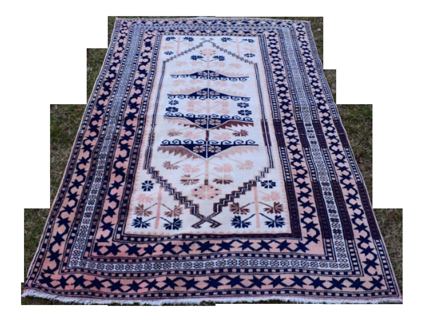Oriental Area Rugs Wool Turkish Oushak Carpet, Office And Dining Room Decor Traditional Handwoven Flatweave Rug 3'7'' X photo furniture