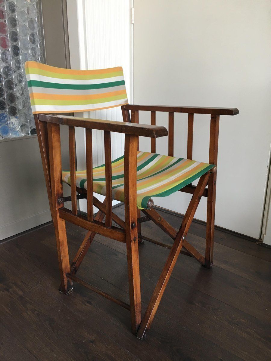 Vintage Folding Safari Chair, 1940s photo 191.58
