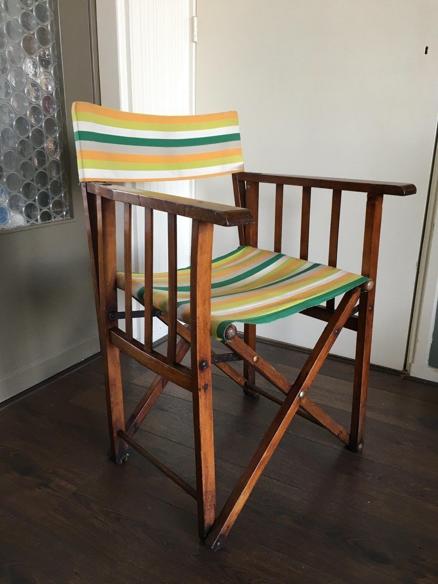 photo for sale Vintage Folding Safari Chair, 1940s