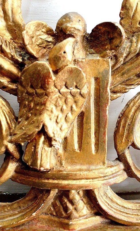 Small Mirror In Golden Wood, Louis XVI Style   1st Part Of The 20th Century photo 1032.06