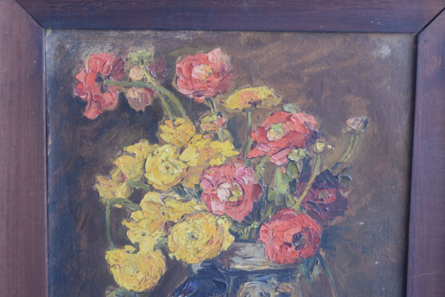 Red And Yellow Buttercups In Flemish Sandstone By Mt Brés photo furniture