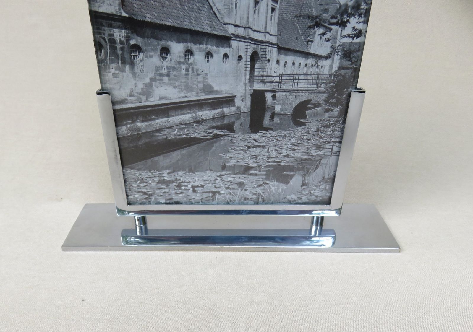 Art Deco French Chrome Picture Frame photo vinterior