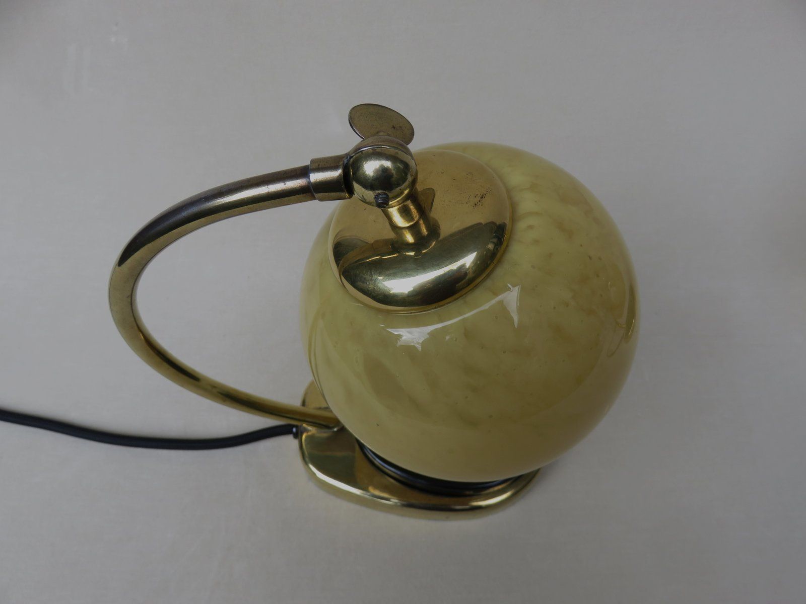 Glass And Brass Table Lamps By Marianne Brandt, 1950s, Set Of 2 photo buy