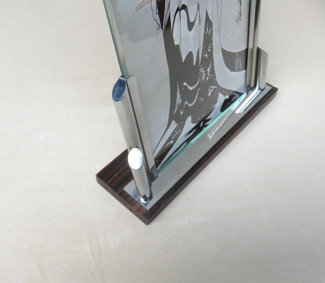 Art Deco Rosewood And Chrome Picture Frame photo 711.45