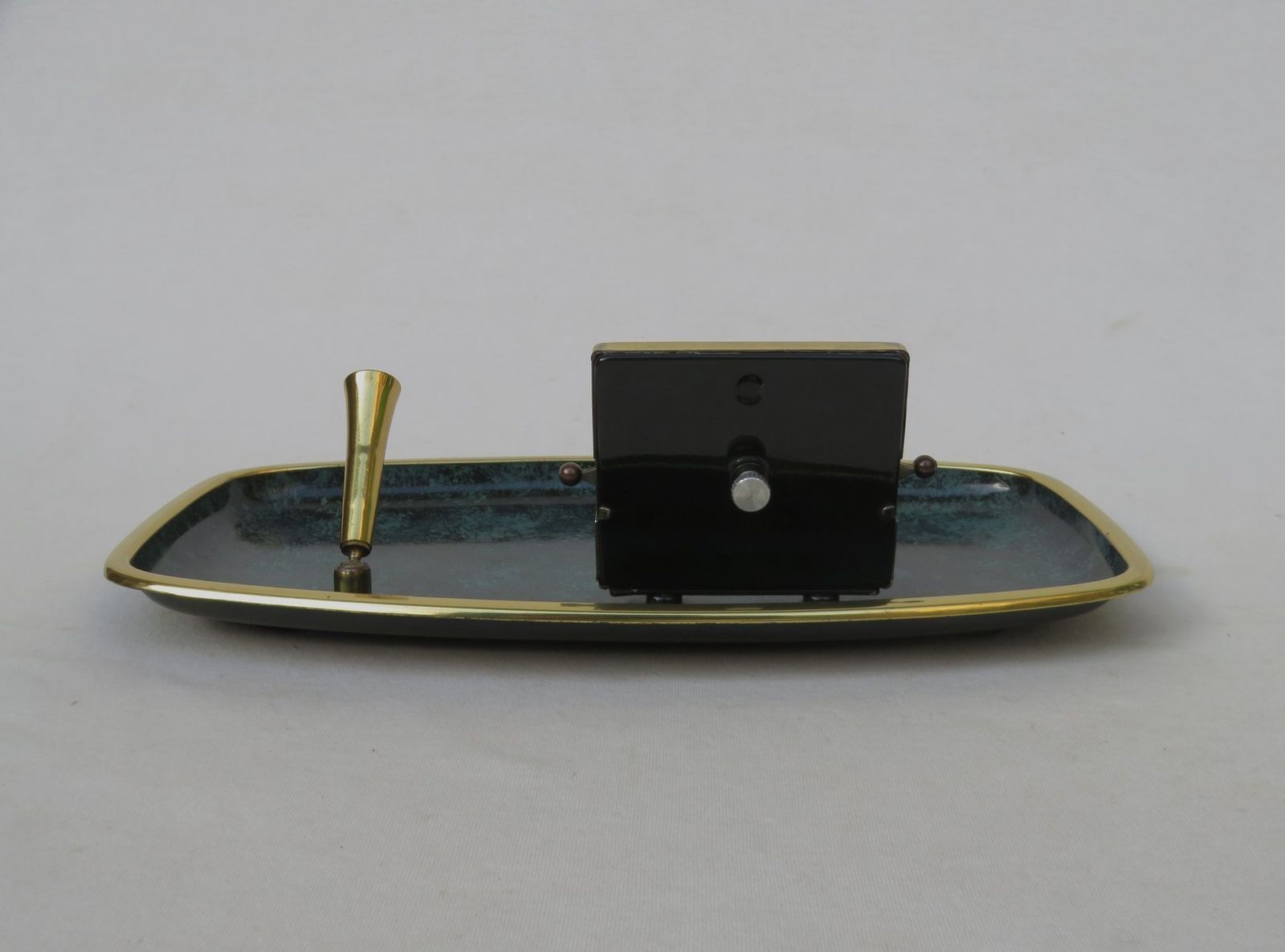 Art Deco Bauhaus Writing Tray With Perpetual Calendar And Pen Holder From Jakob Maul photo buy