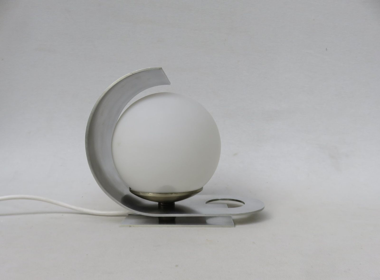 Small Italian Aluminum Table Lamp By Pia Guidetti Crippa For Lumi, 1970s