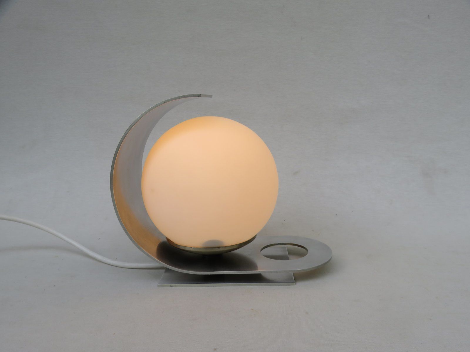 photo furniture Small Italian Aluminum Table Lamp By Pia Guidetti Crippa For Lumi, 1970s