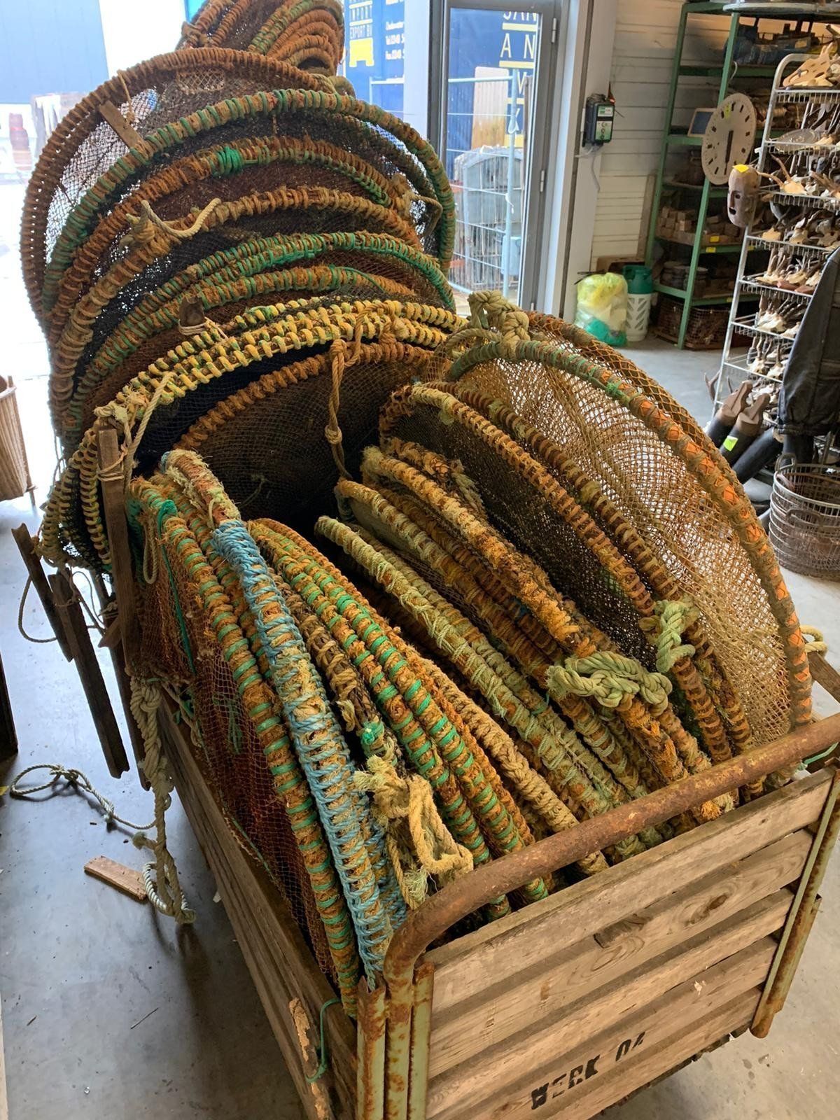 Octopus Fishing Net Basket Retro Light Fitting/Shade Great Texture photo vinterior