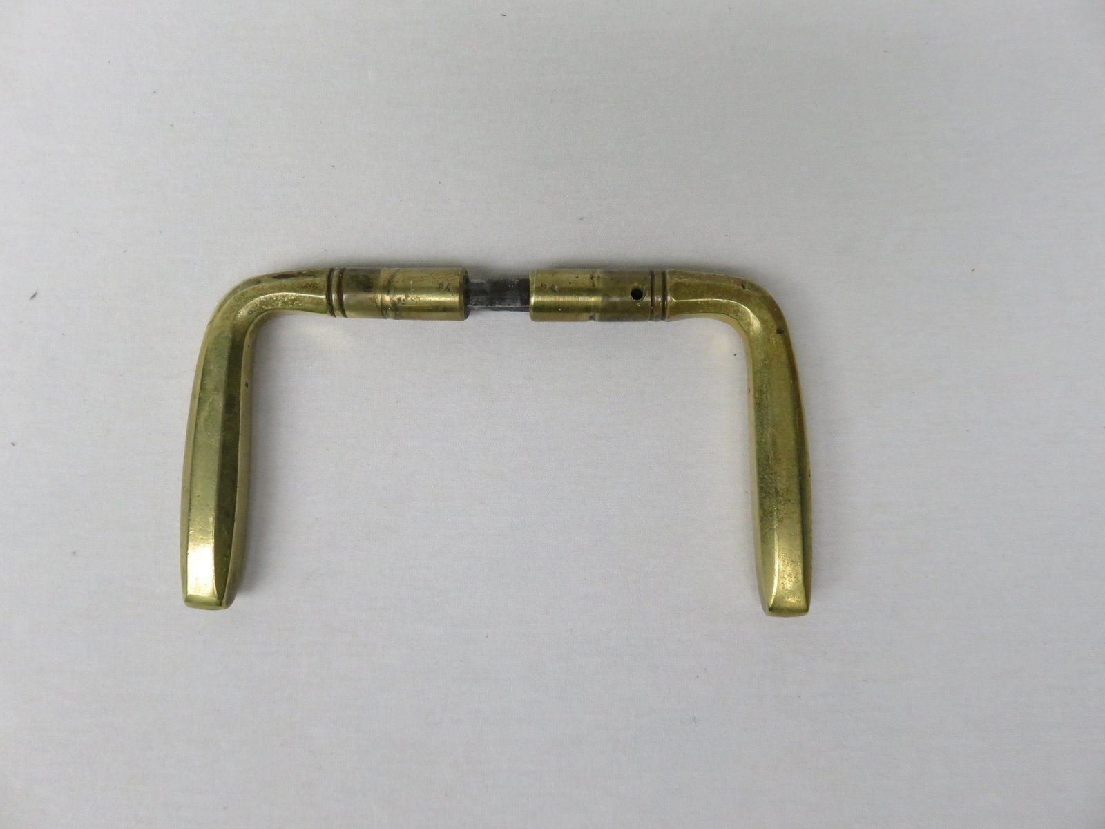 Art Nouveau Brass Door Handles With Rosettes And Keyhole Covers, Set Of 5 photo vinterior