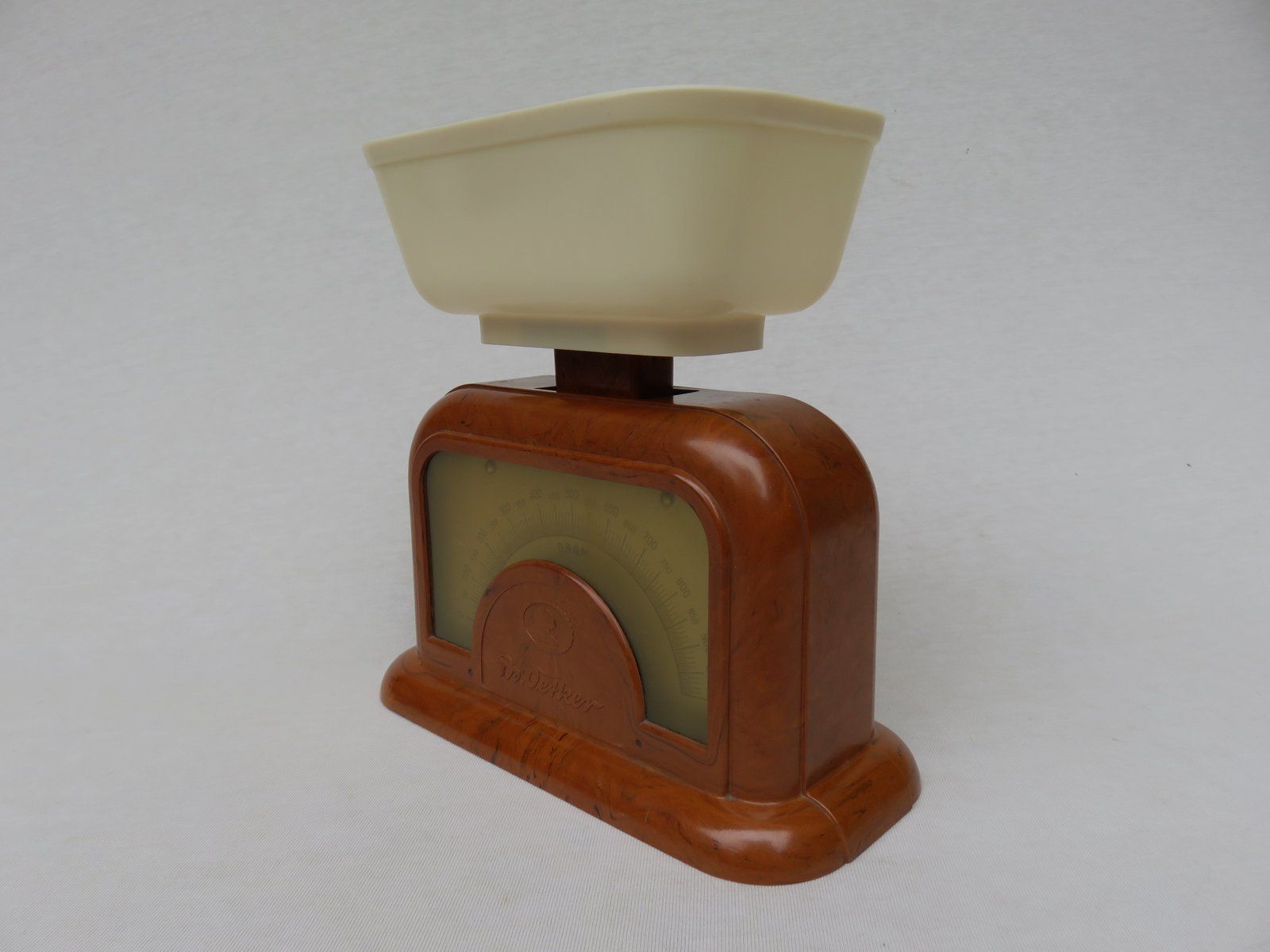 Bakelite And Celluloid Kitchen Scales From DR. Oetker, 1930s photo for sale