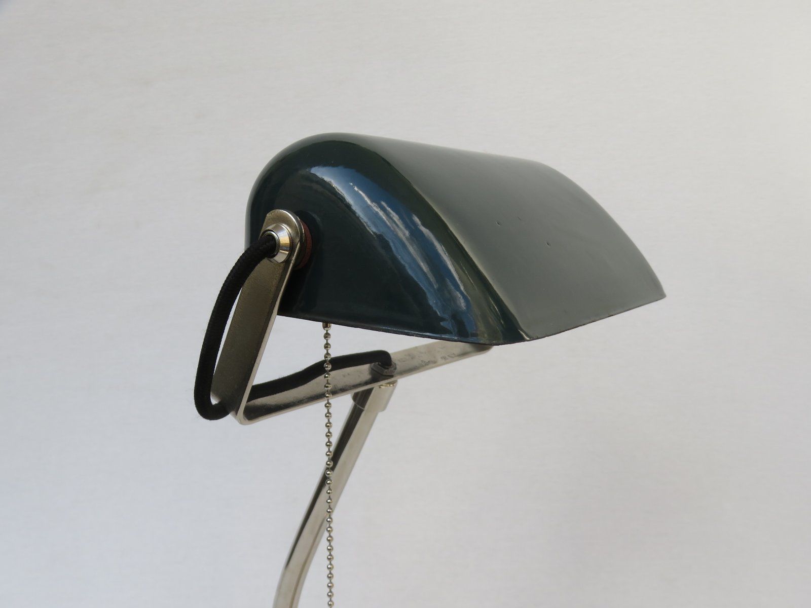 Art Nouveau Chromed Bankers Lamp From Lux photo 1791.8
