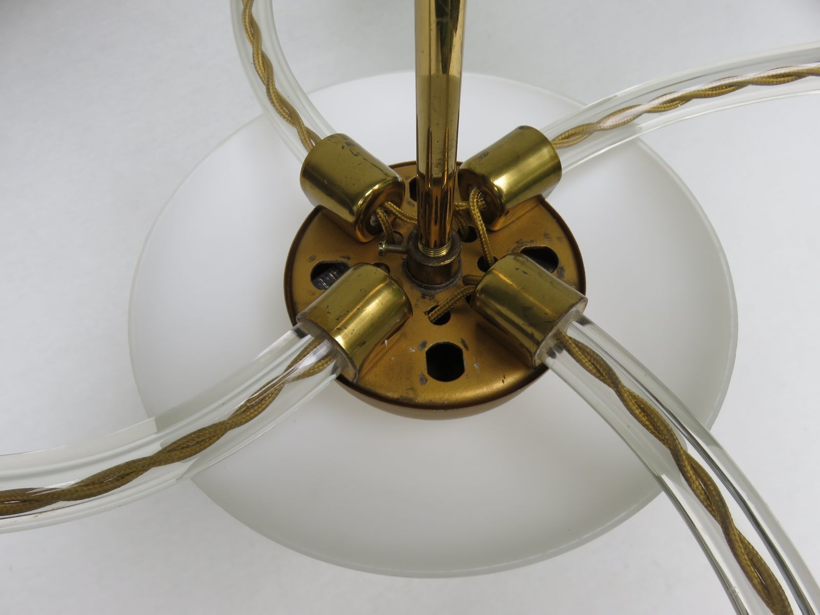 photo for sale Mid Century Czech 4 Arm Chandelier