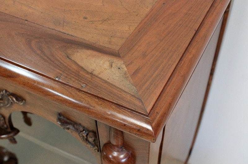 photo furniture Long Presentation Cabinet, In Walnut, Renaissance Taste   2nd Part Of The 19th Century