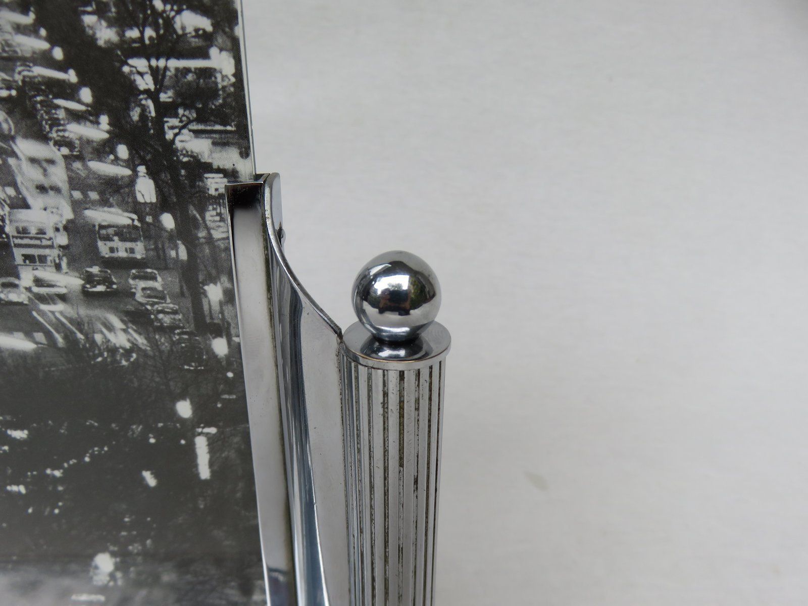 Large Vintage Chrome Picture Frame photo buy