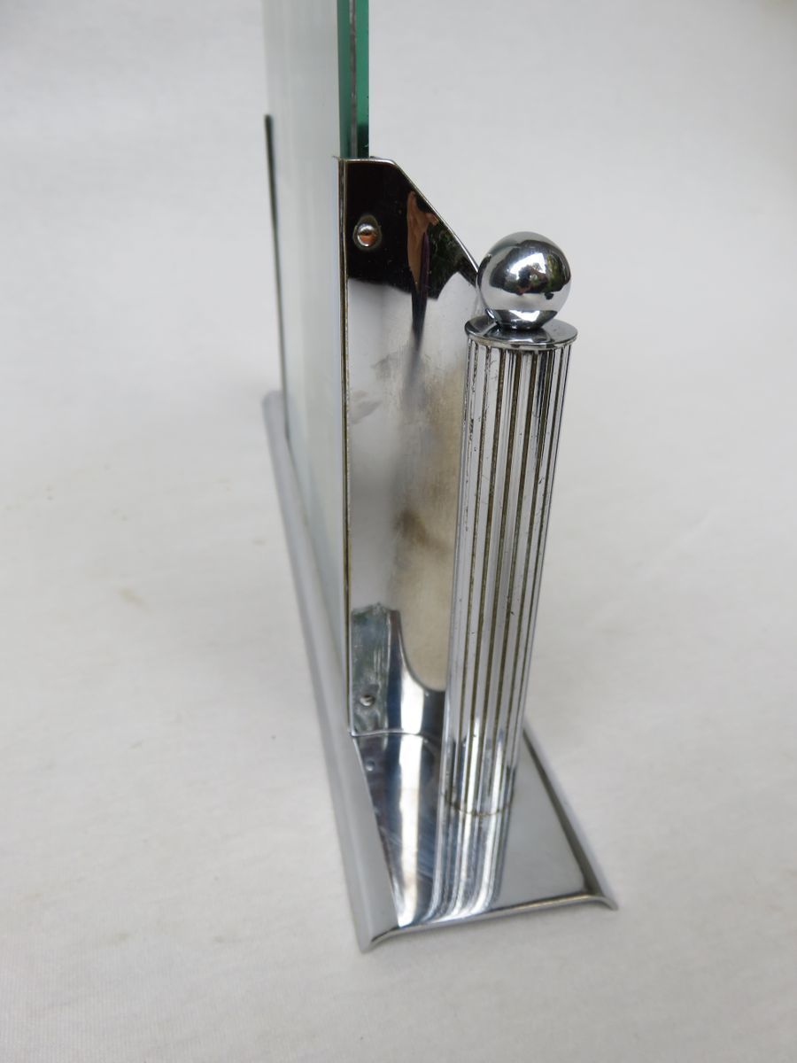 photo furniture Large Vintage Chrome Picture Frame