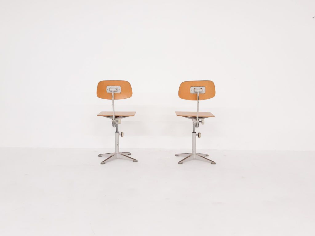 Friso Kramer For Ahrend De Cirkel Drafting Stools, The Netherlands 1950s photo for sale