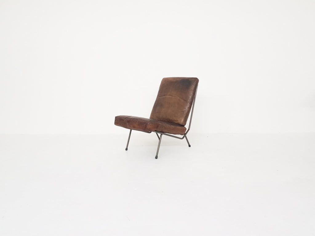 Koene Oberman For Gelderland Leather Lounge Chair, The Netherlands 1954 photo furniture