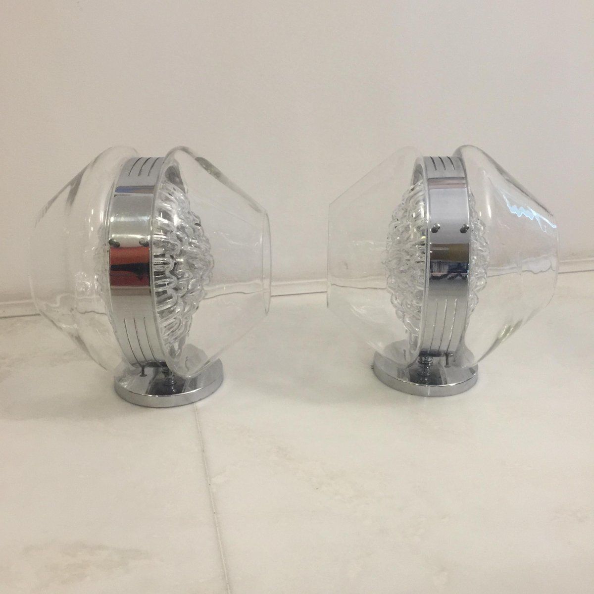 Sculptural Italian Volcano Glass Sconces By Toni Zuccheri, Set Of 2