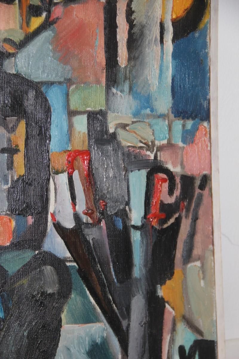 Oil On Canvas 1969 Depicting Jewish Priest With Signature In The Back photo for sale