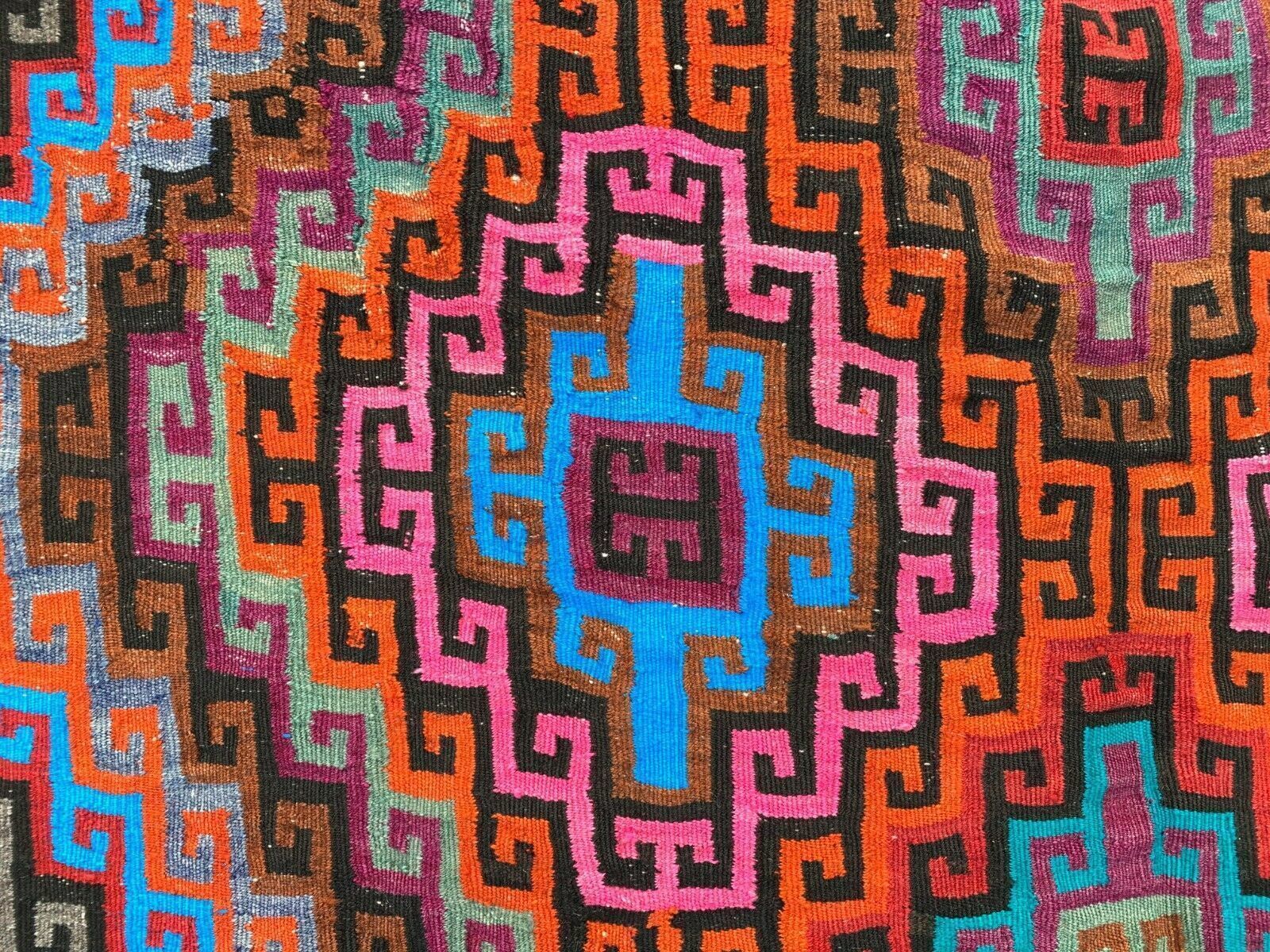 Vintage Turkish Kilim Rug 530x200 Cm Tribal Kelim Large photo vintage