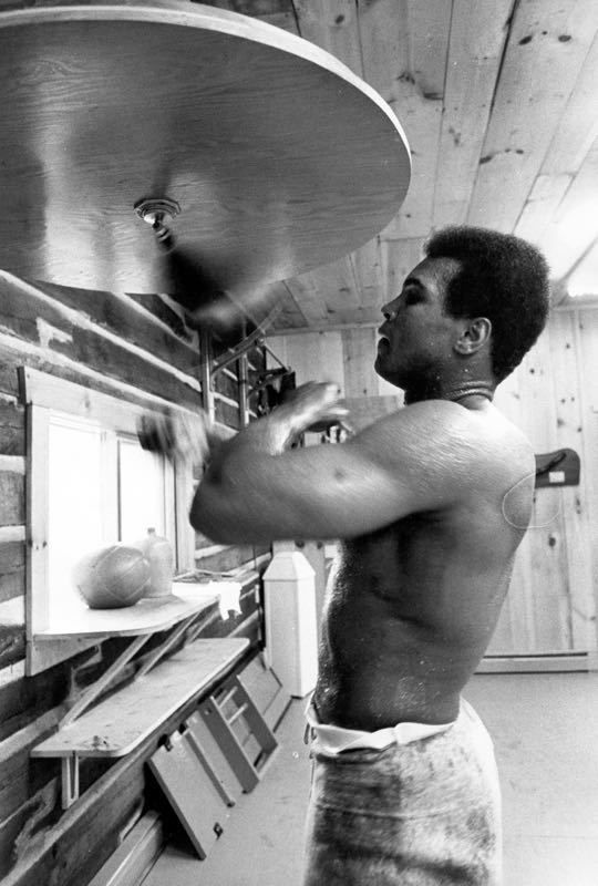 'Ali In London' 1973 Oversize Archival Pigment Print Framed In Black photo furniture
