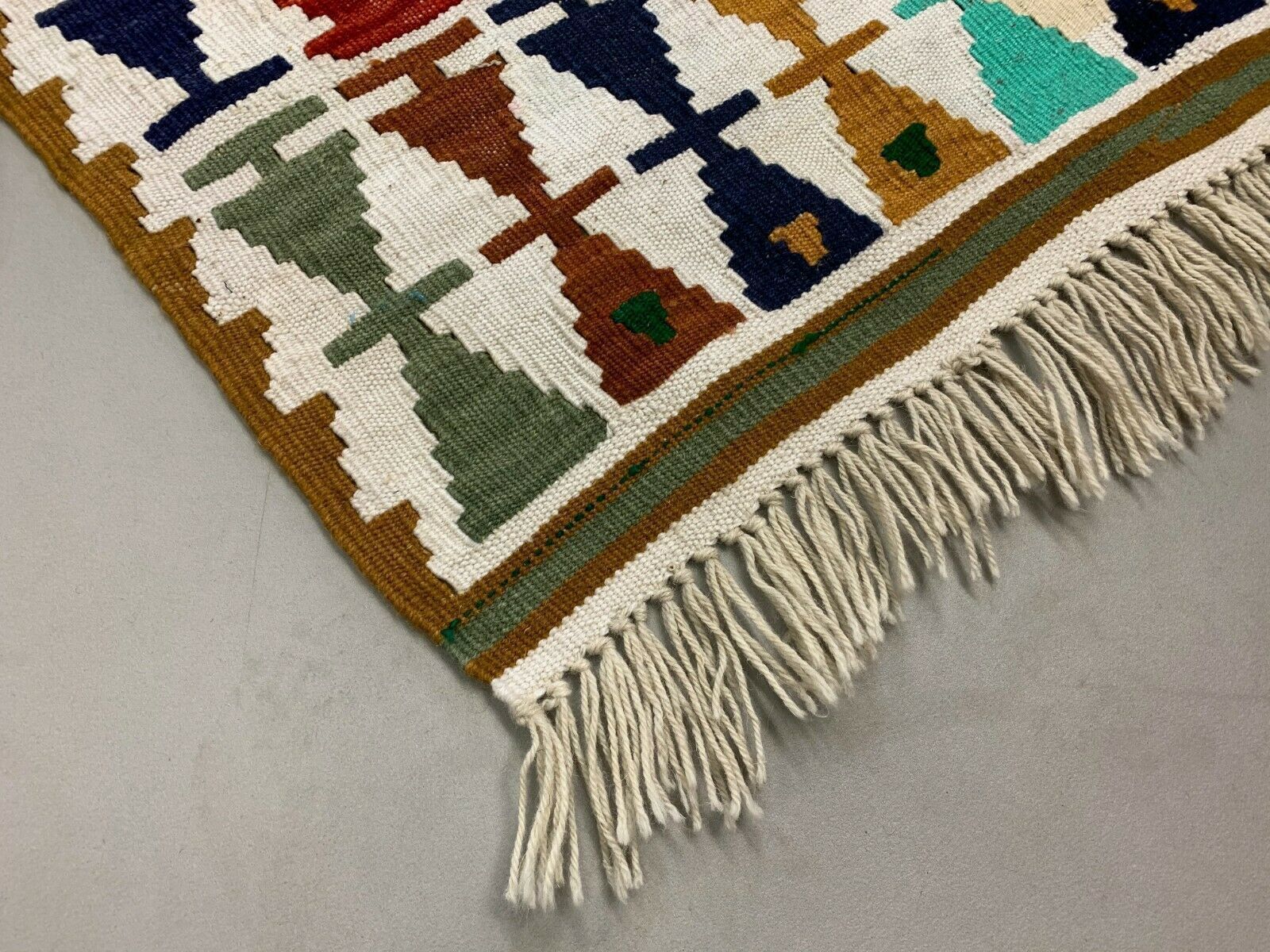 photo vintage Small Vintage Turkish Kilim 180x93 Cm Wool Kelim Rug Red