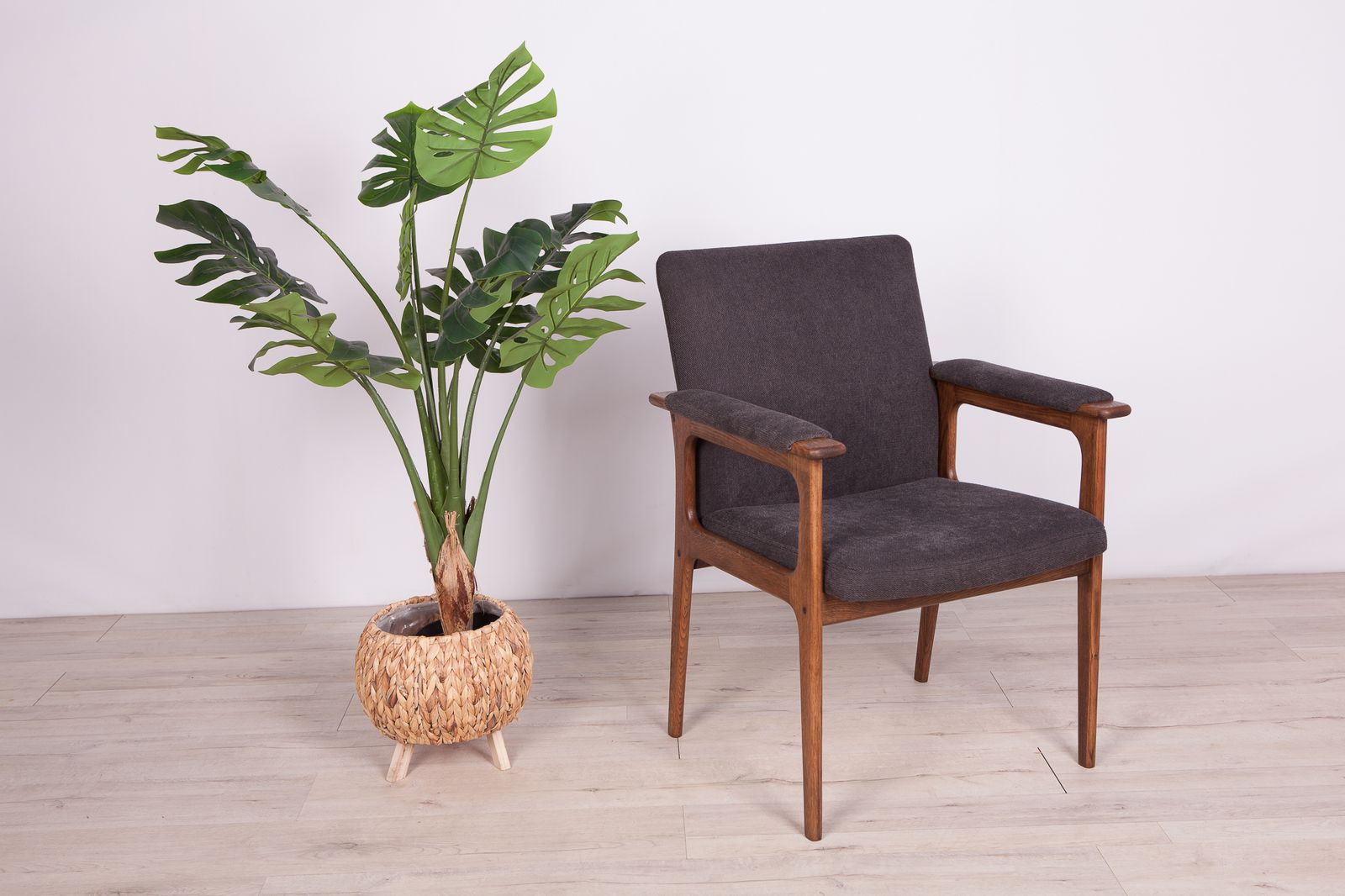 Oak Armchair From Berg Poulsen, 1970s