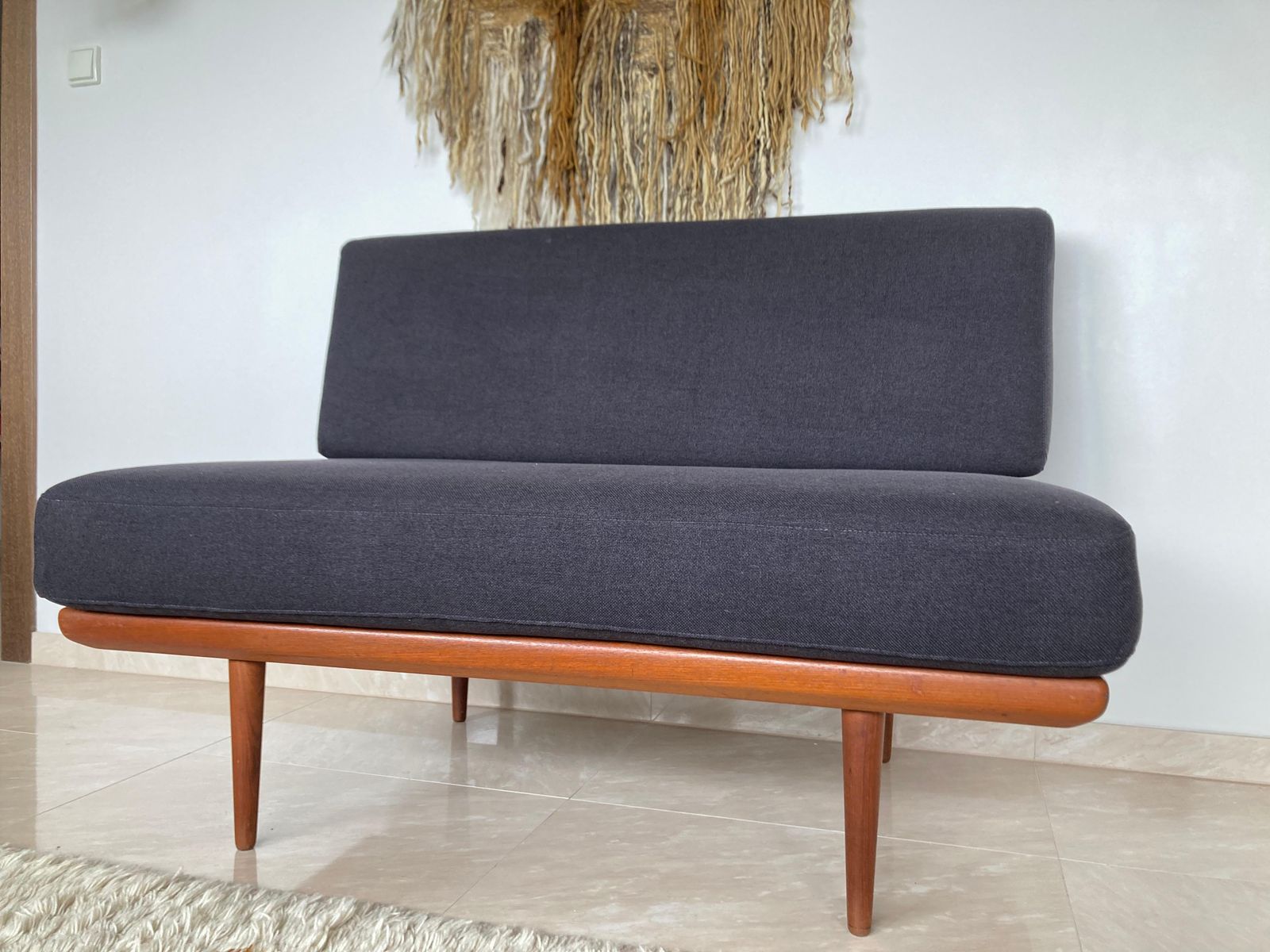 Mid Century Minerva Teak Danish Sofa/Daybed By Peter Hvidt & Orla Mølgaard For France & Søn   1960s photo furniture