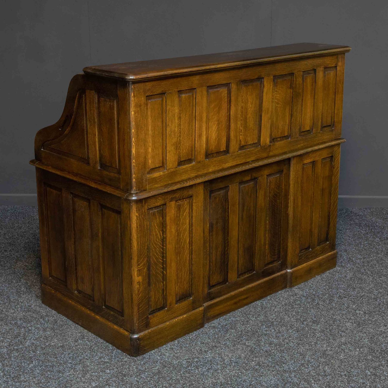 Edwardian Oak Roll Top Desk photo vinterior
