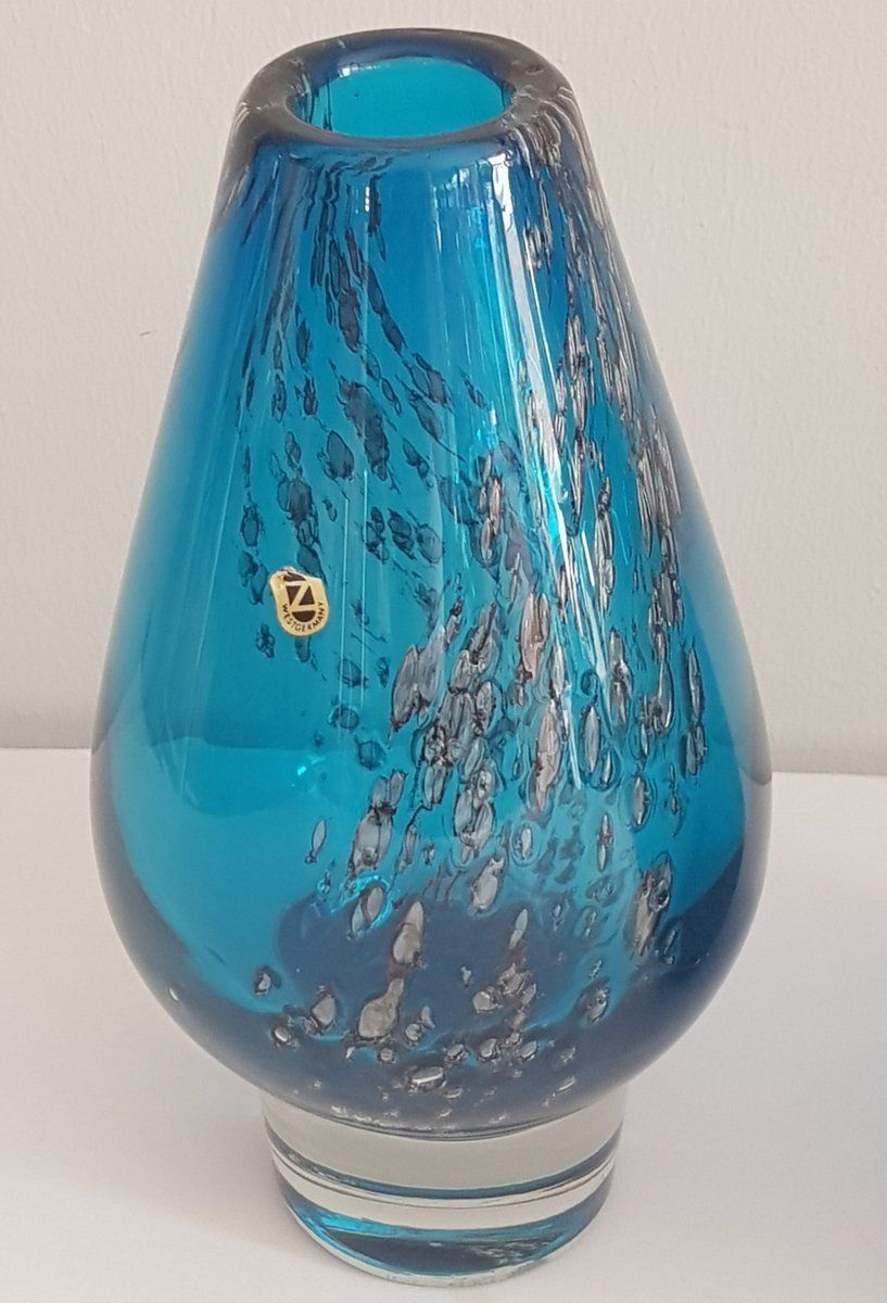 Florida Glass Vases By Löffelhardt For Zwiesel, 1970s, Set Of 2 photo vinterior