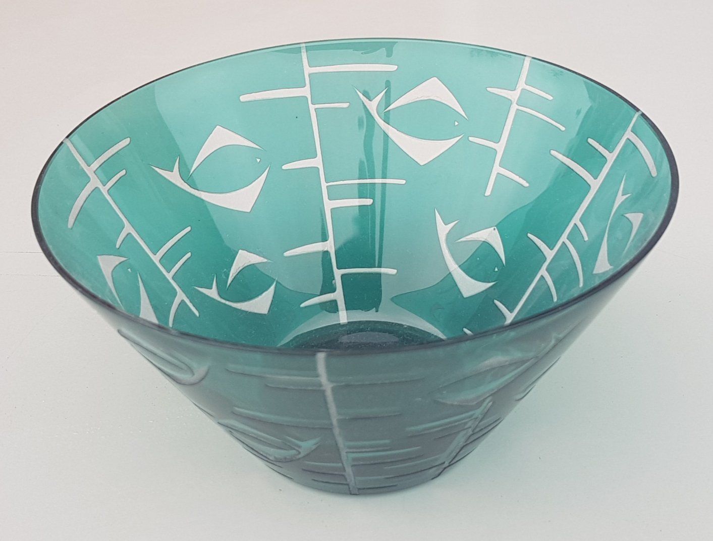 Hand Crafted German Crystal Bowl From Rosenthal, 1950s