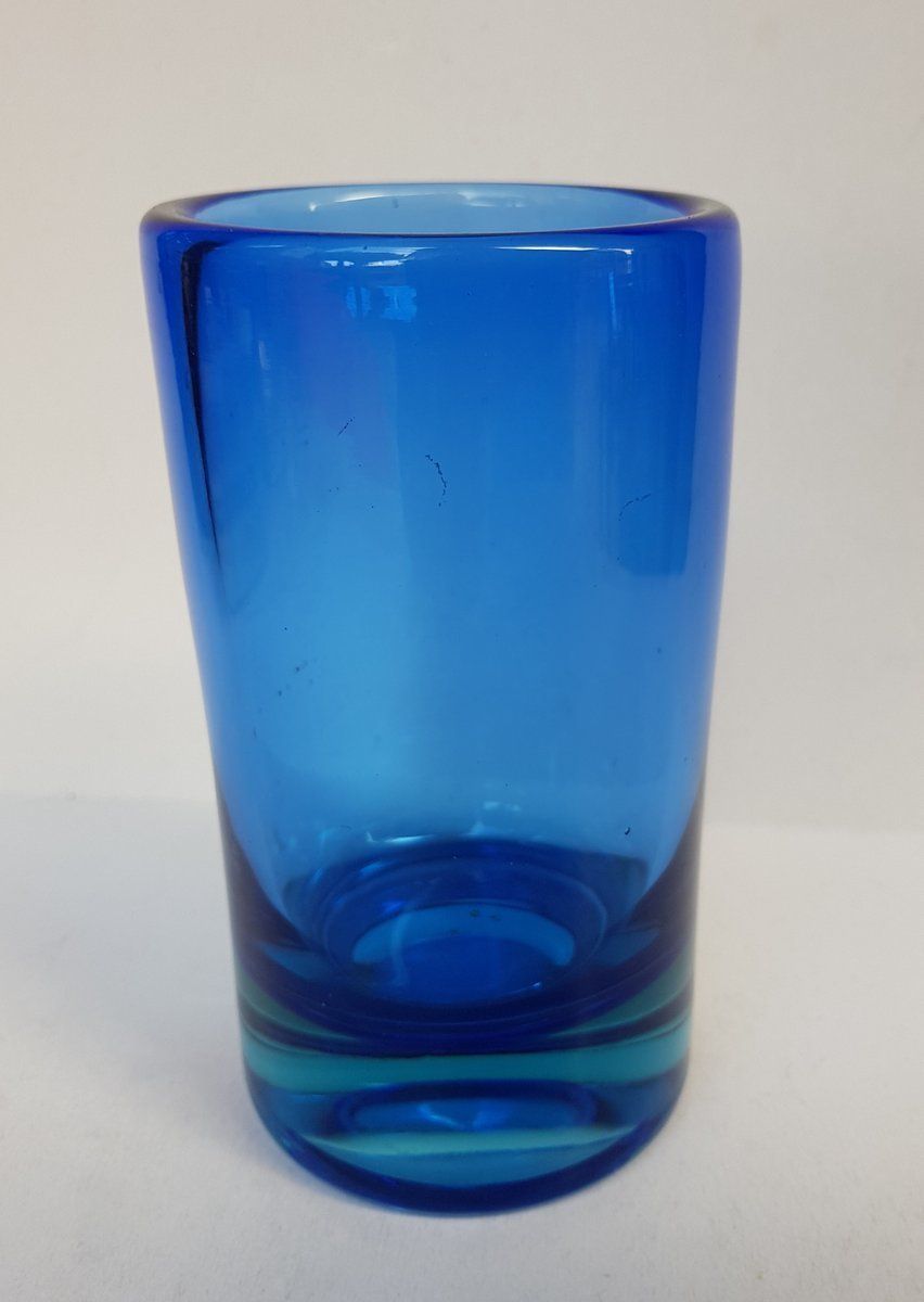 Mid Century Italian Murano Glass Vase By Pinzoni Mario For Seguso, 1950s