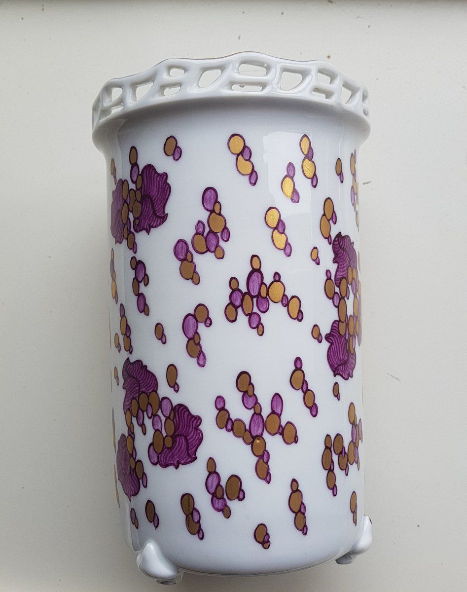 Art Nouveau Vase By Adelbert Niemeyer For Nymphenburg, 1907 photo furniture