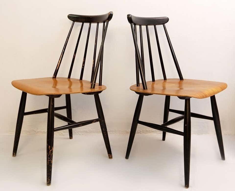 Set Of 7 'Fanett' Dining Chairs By Ilmari Tapiovaara For Edsby Verken photo buy