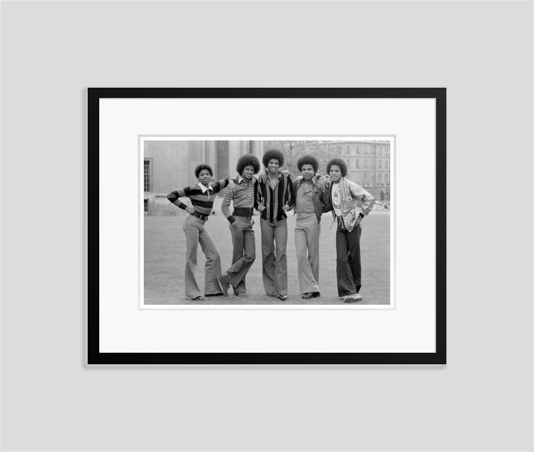 'The Jackson Five In Hyde Park' 1977 Archival Pigment Print Framed In Black