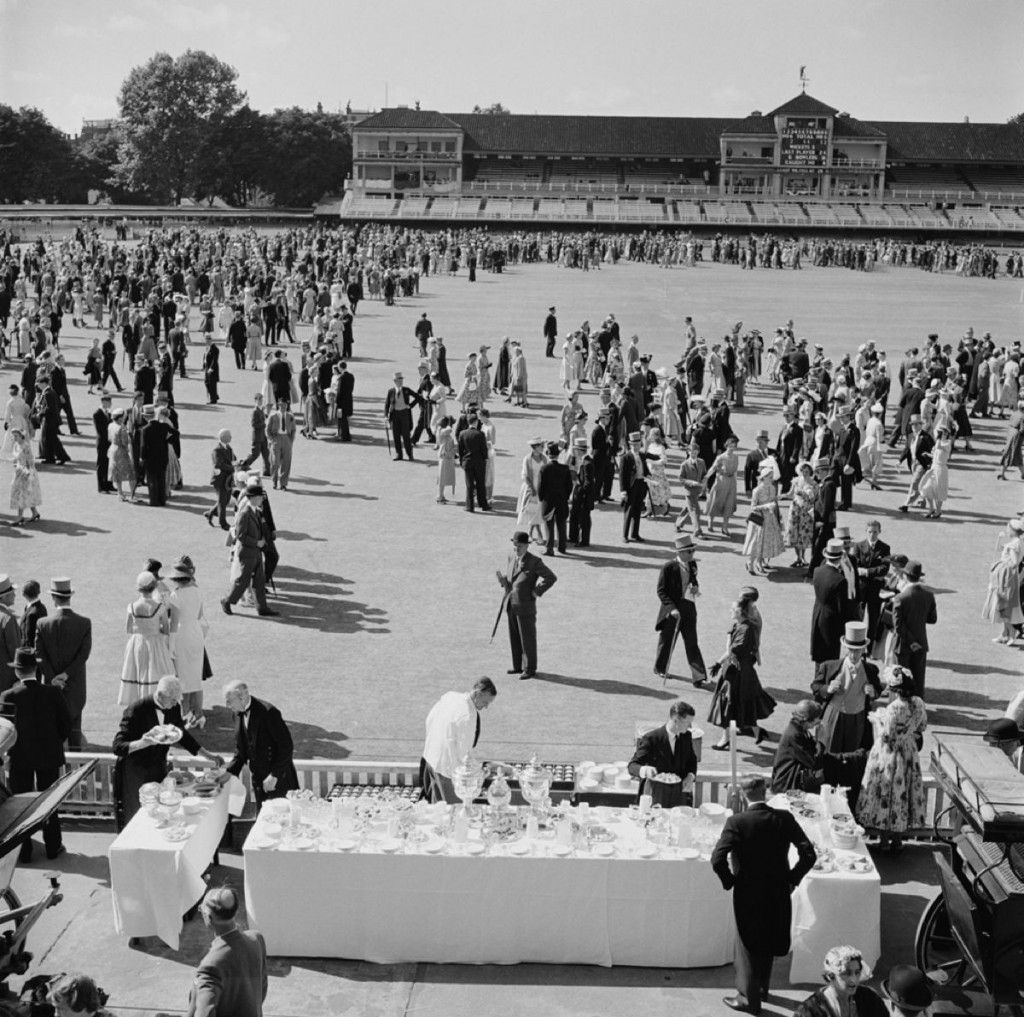Slim Aarons 'Spectators At Lord's' 1955 Oversize Unframed Silver Gelatine Resin Print