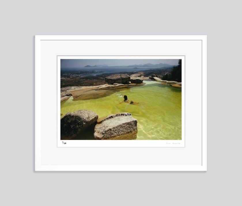 Slim Aarons 'Monte Mano' C Type Print Framed In White photo furniture
