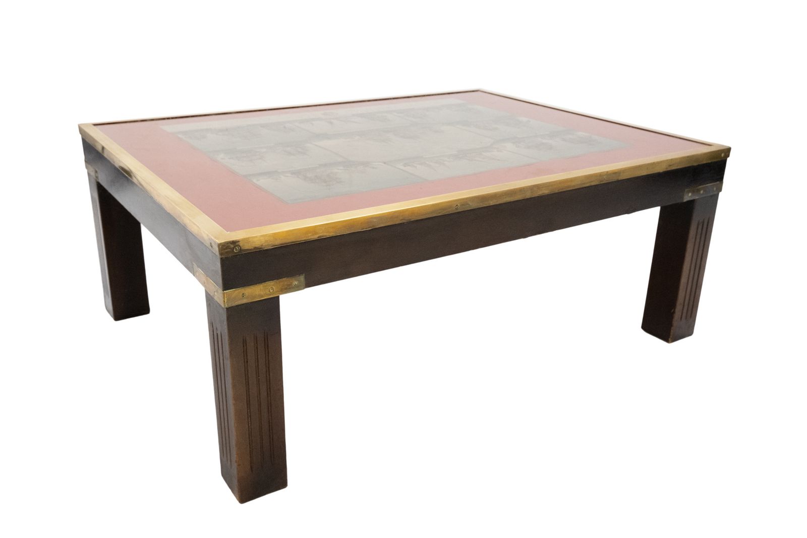 photo furniture Vintage militaire salontafel "Combats Navals" Dom Joseph