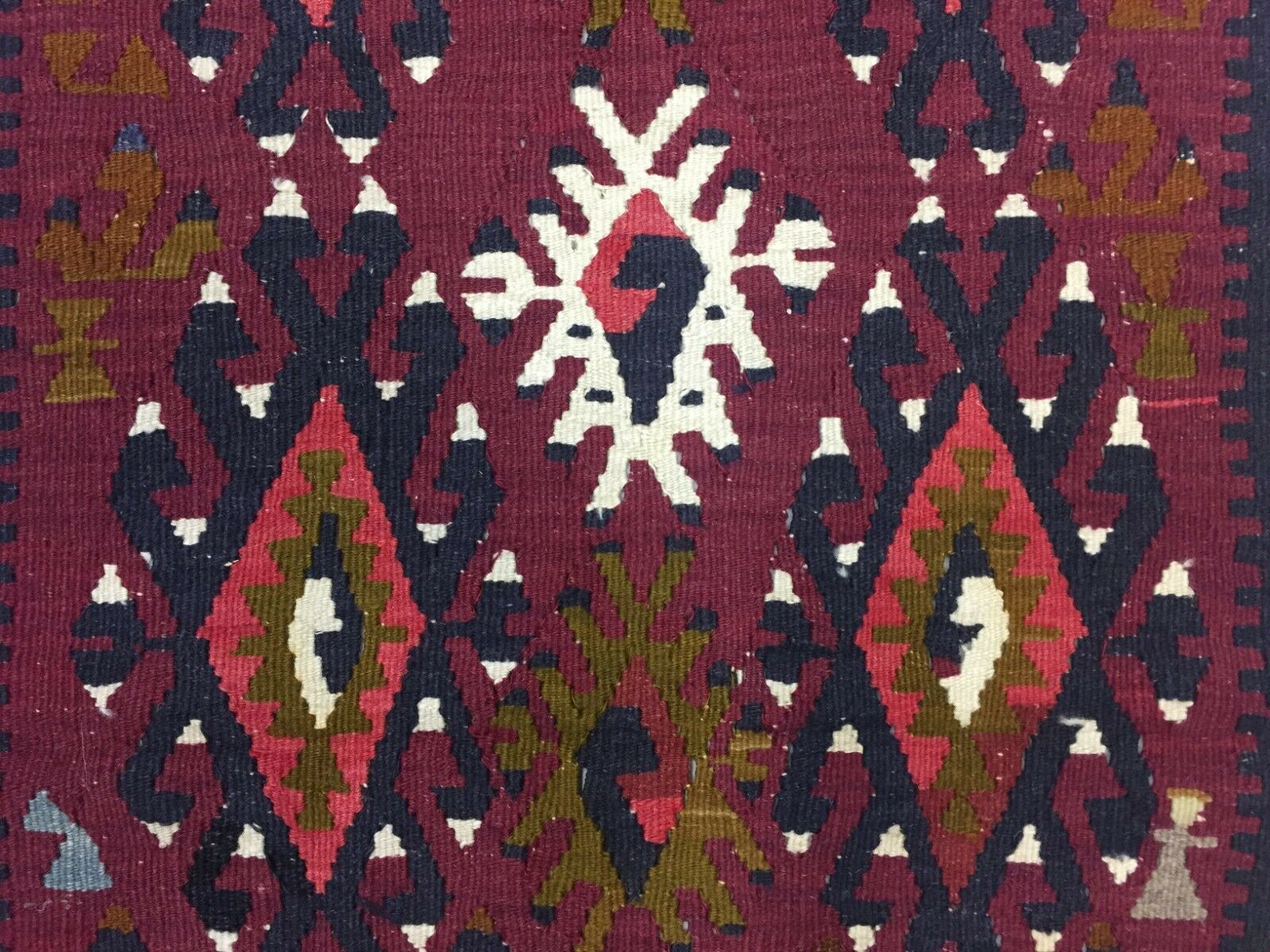 Turkish Kilim 180x112 Cm Wool Kelim Rug Red Green Medium photo vinterior
