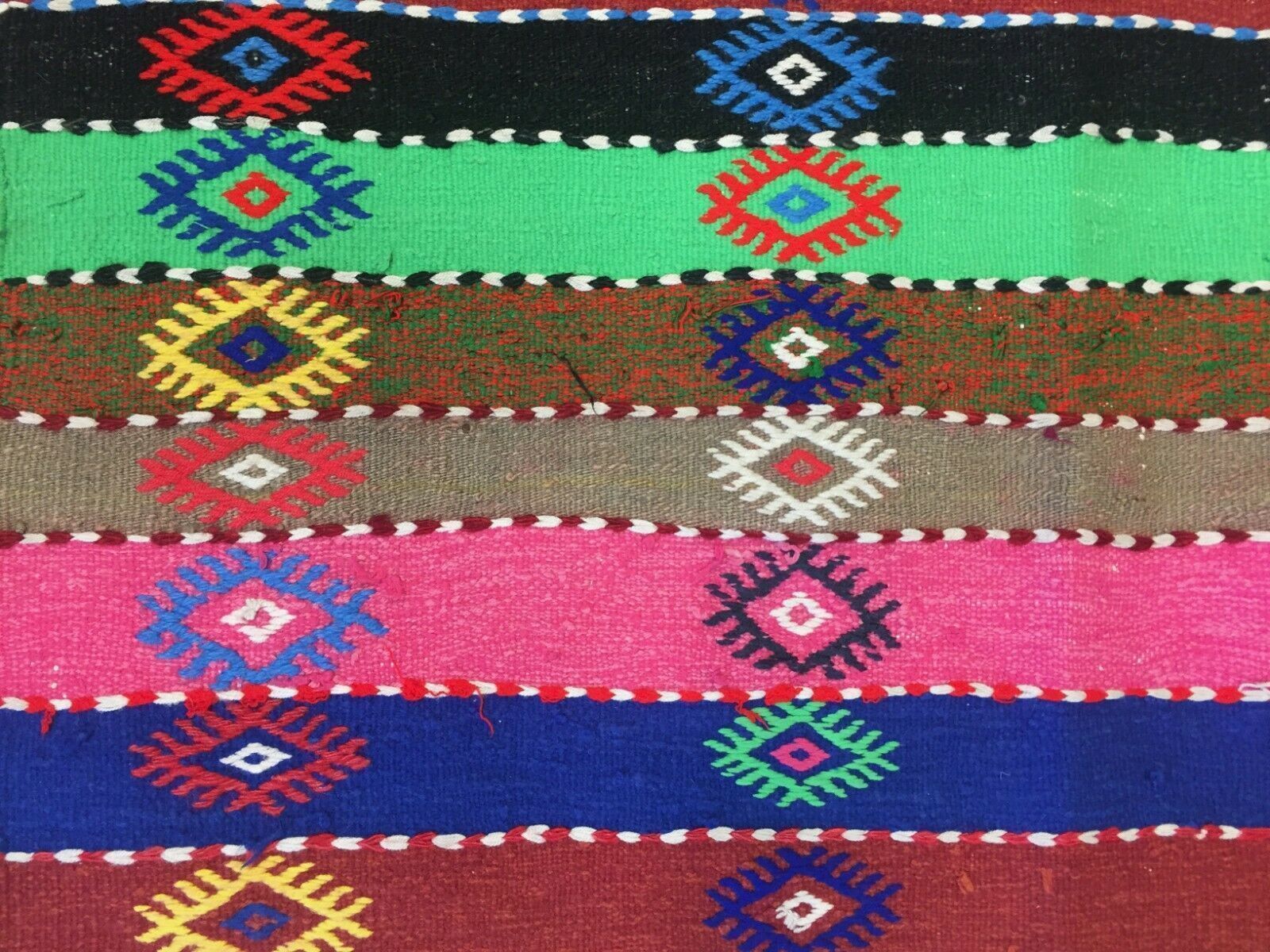 Old Turkish Kilim 158x106 Cm Kelim Rug Colourful, Blue Pink Green Orange Medium photo vinterior