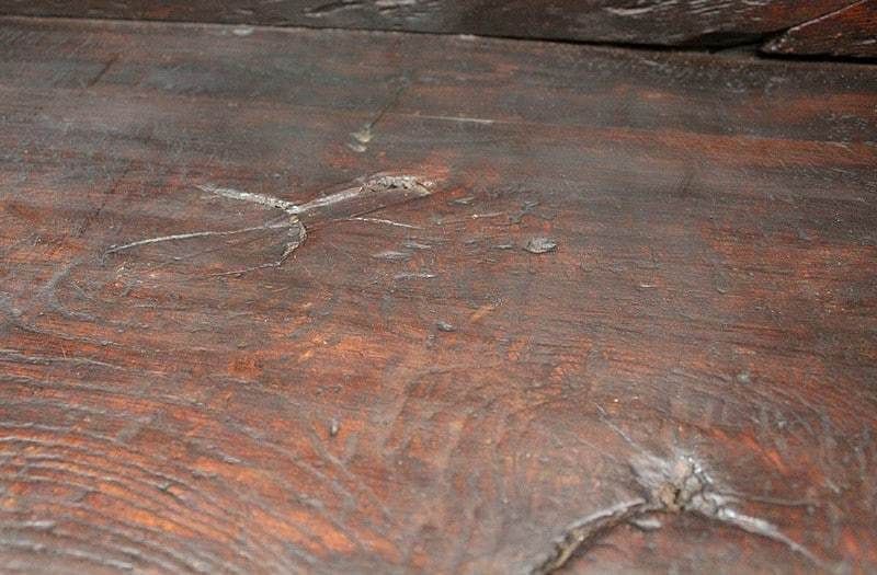 photo buy Large Oak Bench With High Backsplash   17th Century