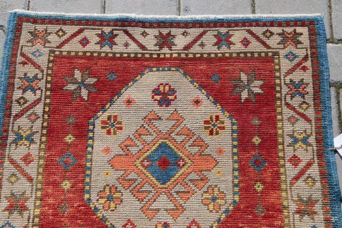 2.8x15.6, 3 Pcs Similar Runners, Turkish Runner, Hallway Runner, Stair Rug, Turkey Rug, Handmade, Runner Rug, Home Decor, Red, Colorful Rug photo 1016.0