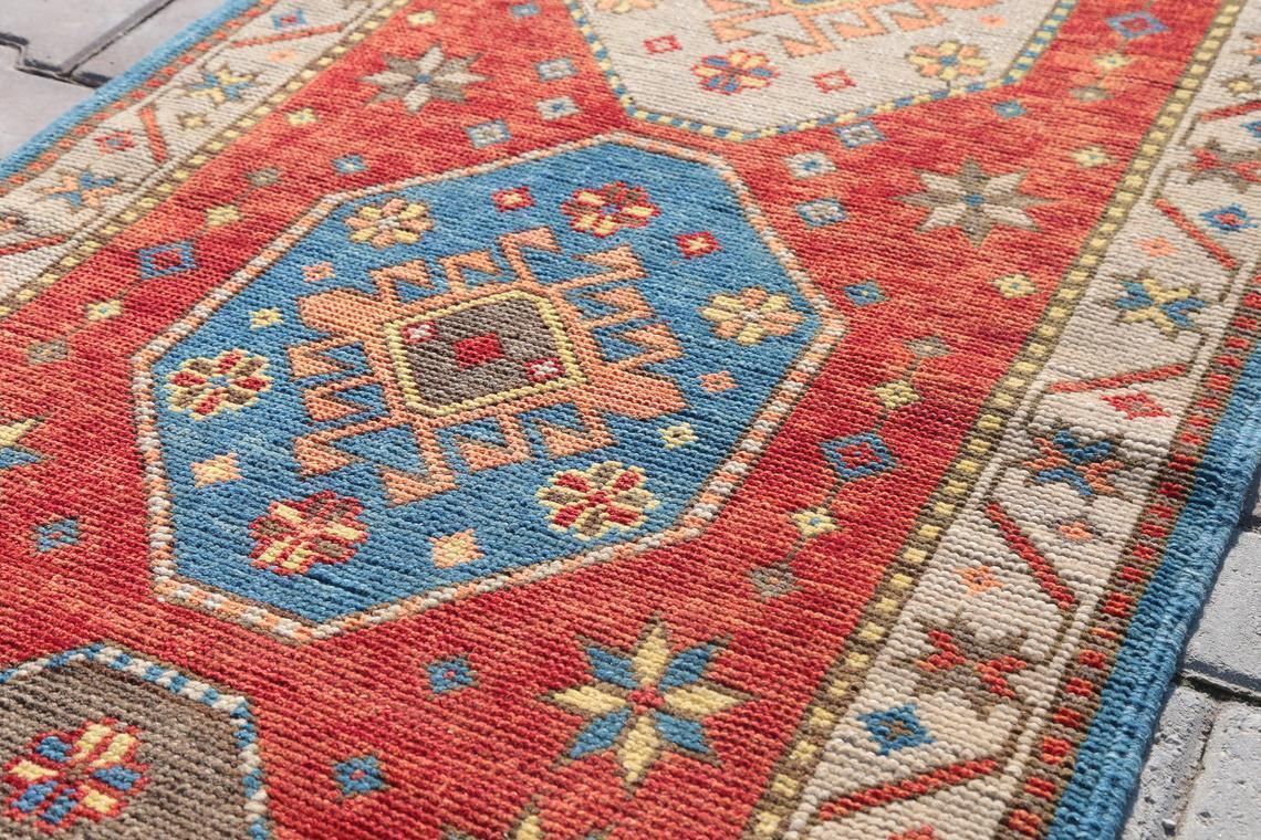 photo for sale 2.8x15.6, 3 Pcs Similar Runners, Turkish Runner, Hallway Runner, Stair Rug, Turkey Rug, Handmade, Runner Rug, Home Decor, Red, Colorful Rug