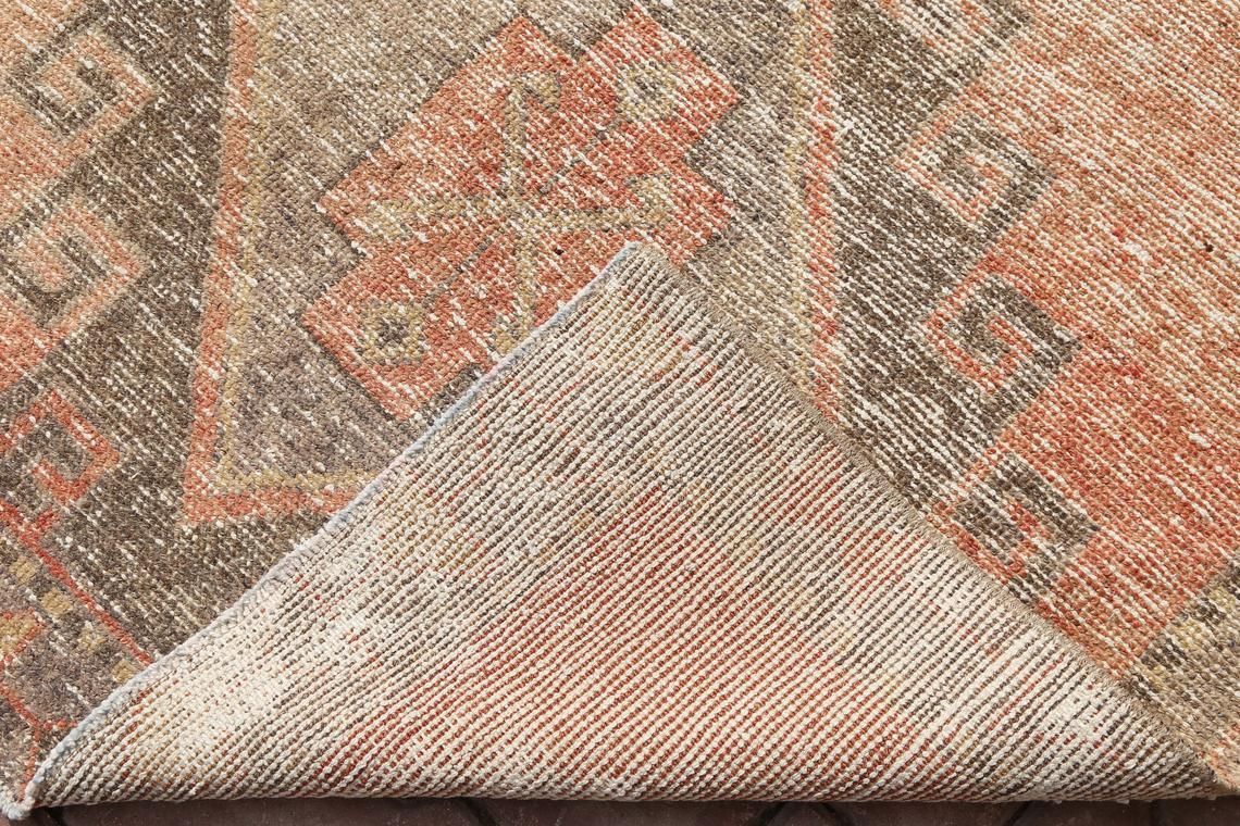 photo furniture 109x353 Cm Runner Rug, Turkish Runner, Turkish Rug, Rugs Runner, Orange, Beige, Turkish Runner Rug, Wool Rug, Vintage Rug, Bohemian Runner