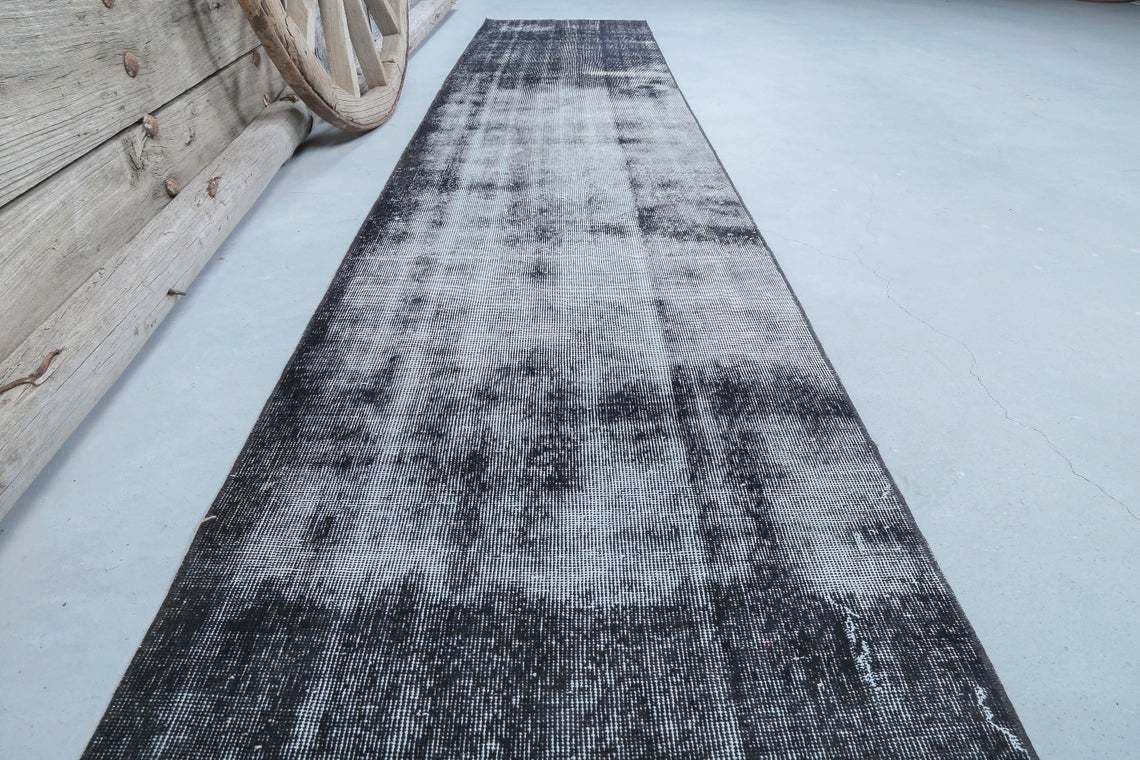 75x378 Cm Faded Red Runner, Distressed Black Gray White Turkish Runner Rug, Ethnic Muted Floor Runners, Handmade Runner Entryway Runner Rugs photo furniture