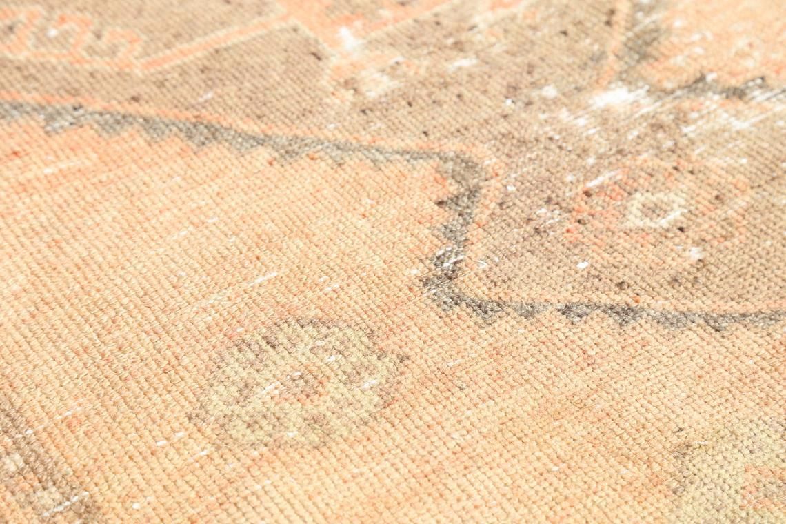 97x350 Cm Runner Rug Orange, Turkish Runner Rug, Oushak Rug, Vintage Runner Rug, Hallway Runner, Bohemian Rug, Faded Distressed Boho Luxury photo vinterior