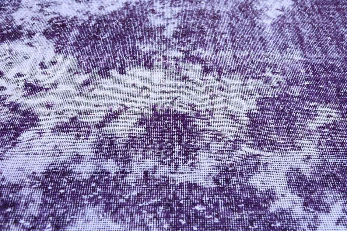 7.1x10.6, Faded Purple White Turkish Rug, Distressed Area Oushak Rug, Wool Rug, Room Decor, Modern Rug, Living Room Rug, Turkey Rug photo Textiles