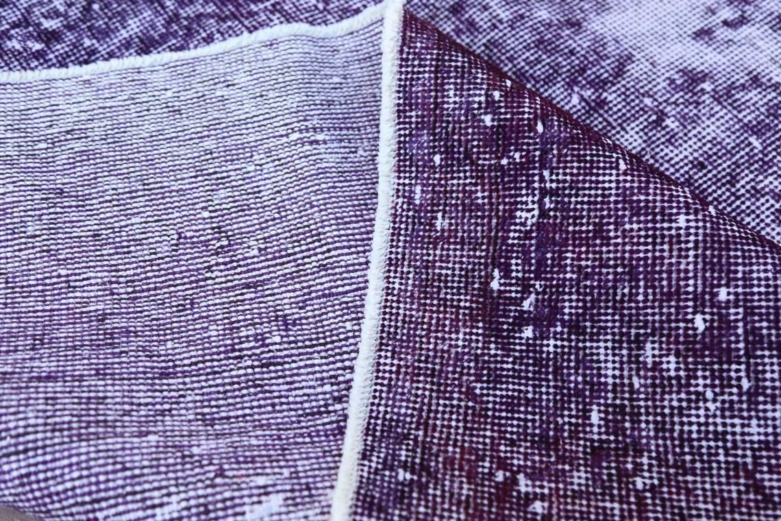 photo furniture 7.1x10.6, Faded Purple White Turkish Rug, Distressed Area Oushak Rug, Wool Rug, Room Decor, Modern Rug, Living Room Rug, Turkey Rug