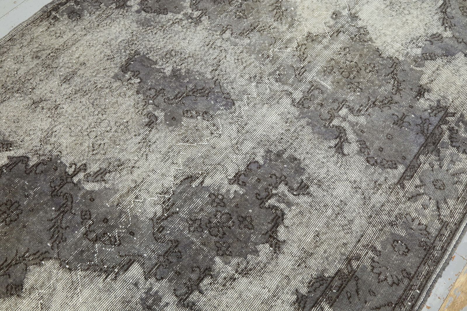 Turkish Rug, Gray, Area Oriental Rug, Vintage Oushak Rug, Traditional Rug, Wool Rug, Oriental Rug photo buy