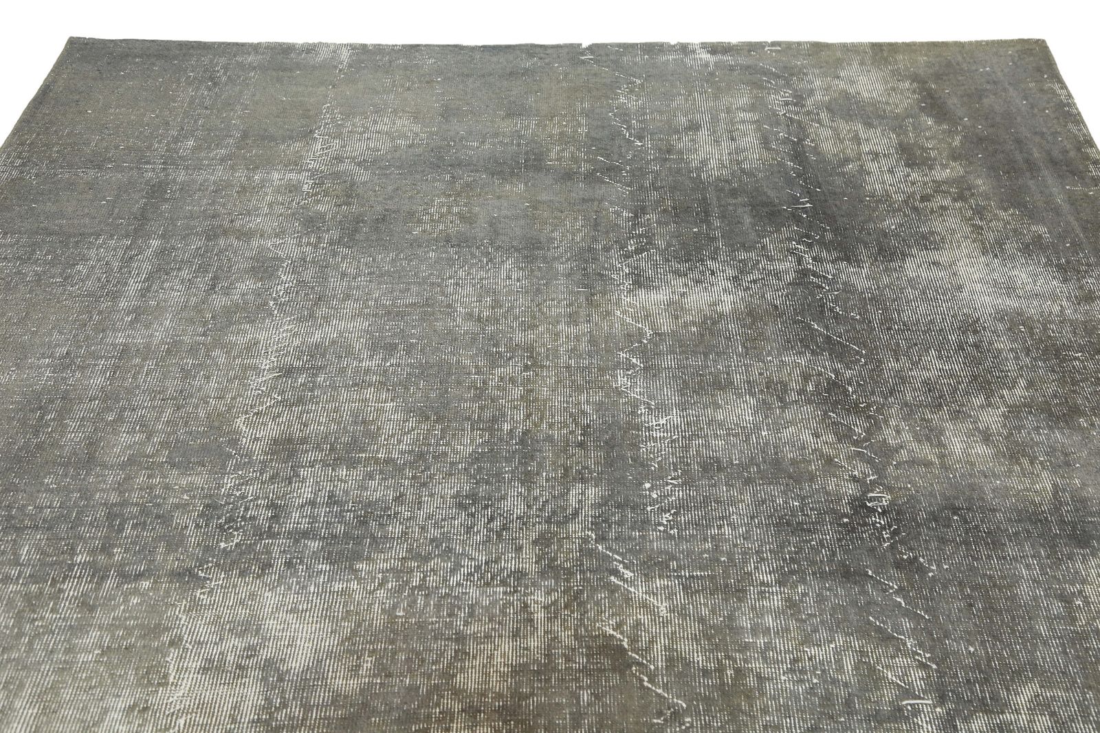 Distressed Gray Turkish Rug, Area Rug, Vintage Rug, Grey Faded Rugs, Area Rug, Wool Rug photo Textiles